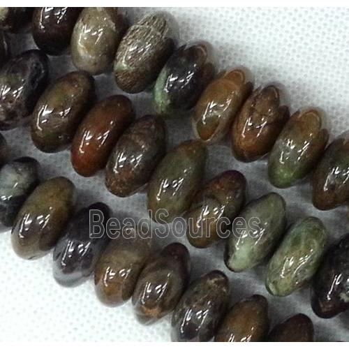 coffee Agate beads, rondelle