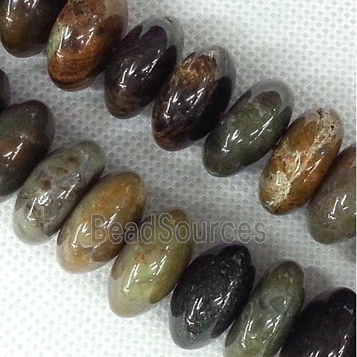 coffee Agate beads, rondelle