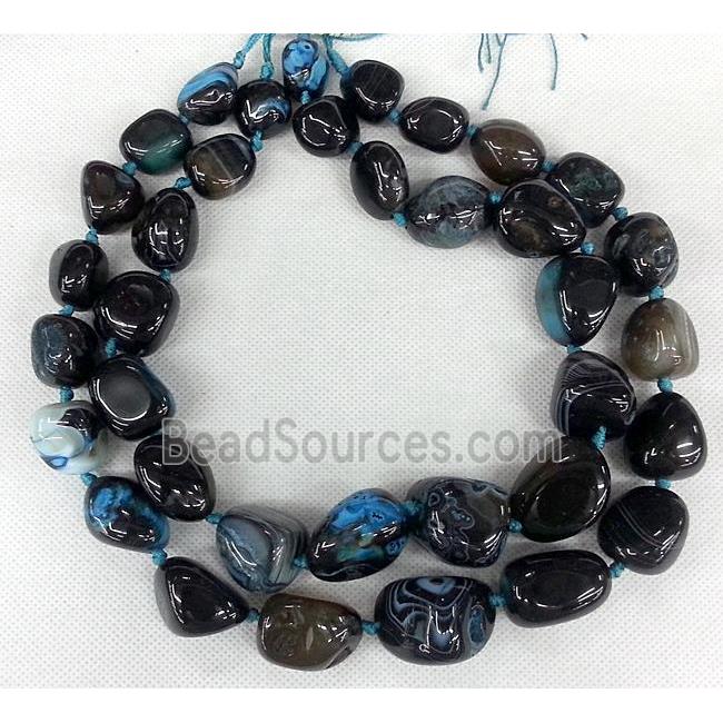 Agate beads Necklace Chain, freeform