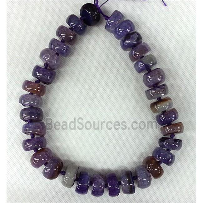 purple Agate heishi beads