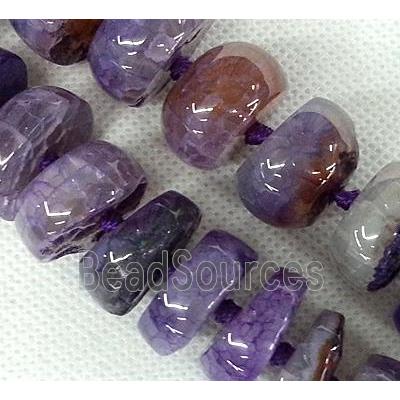 purple Agate heishi beads