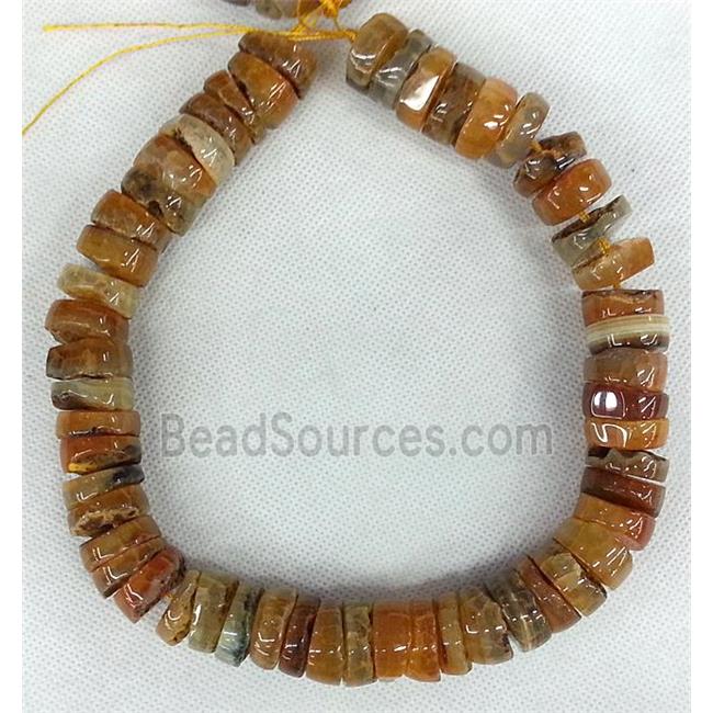 yellow Agate heishi beads