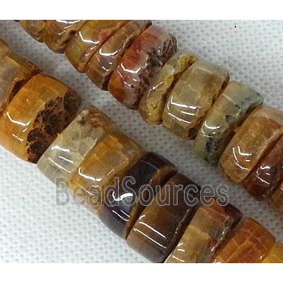 yellow Agate heishi beads