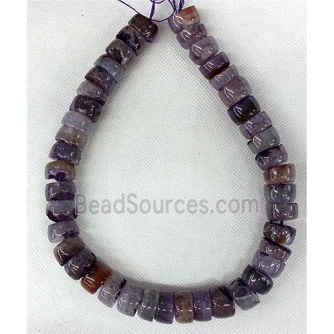 purple Agate heishi beads