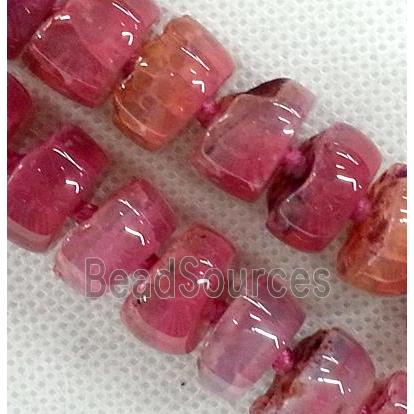 pink Agate heishi beads