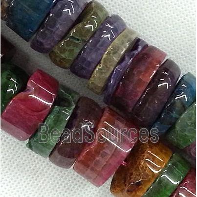 Agate heishi beads, mix color