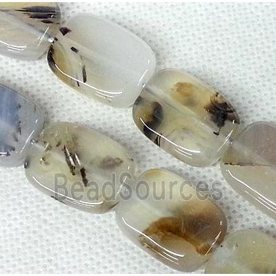 Agate stone beads, rectangle