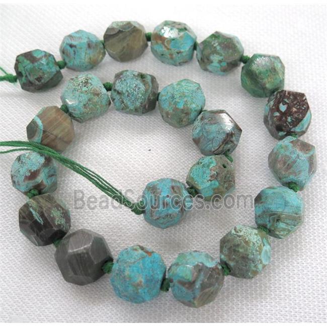 blue ocean jasper beads ball, faceted round