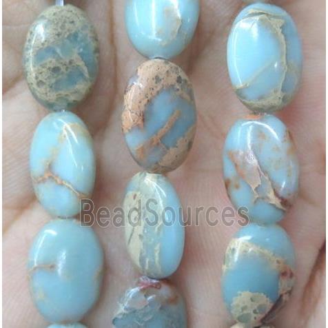 snakeskin jasper beads, oval