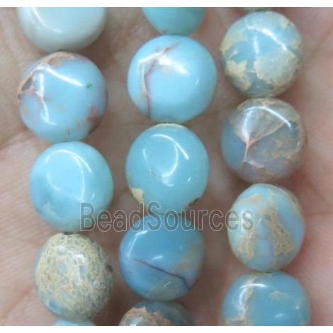 snakeskin jasper beads, flat round