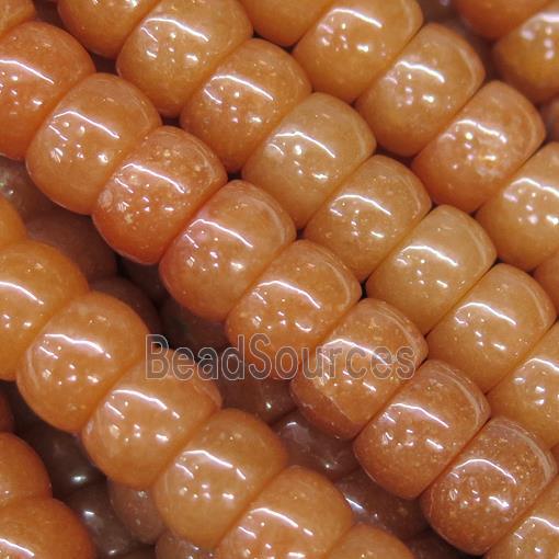 red Aventurine barrel beads