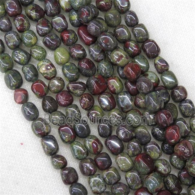 Dragon BloodStone beads, freeform