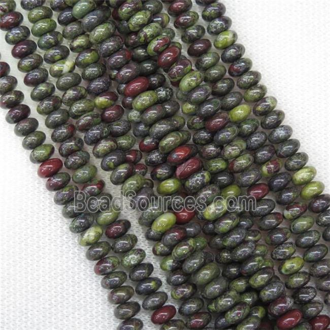 Dragon BloodStone rondelle beads