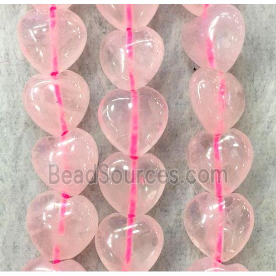 Rose Quartz heart beads