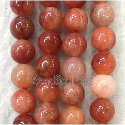 round Red Aventurine beads