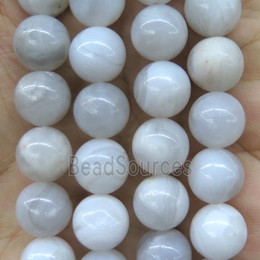 round white Crazy Agate beads