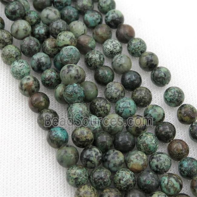 round green African Turquoise beads