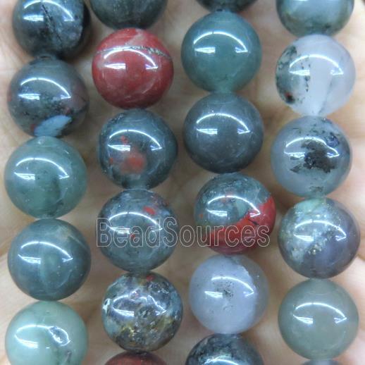 round green BloodStone beads