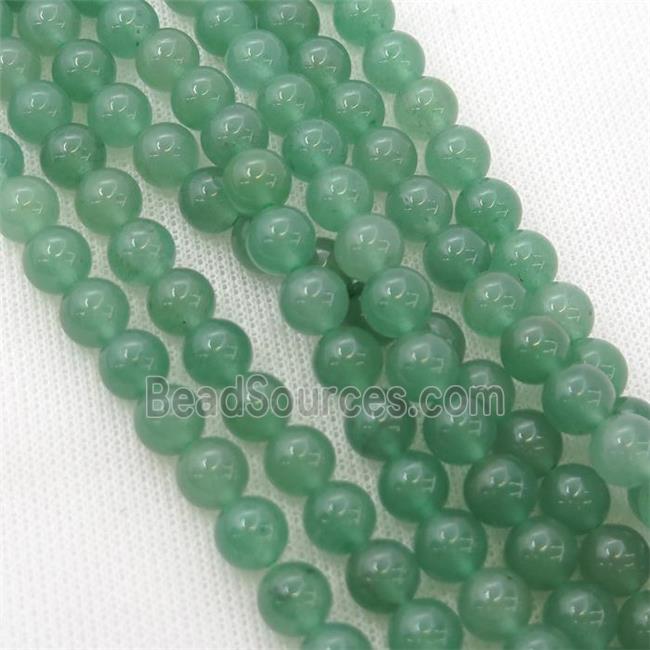 round Green Aventurine beads