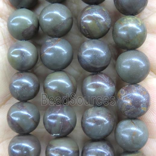 round Bamboo Jasper beads