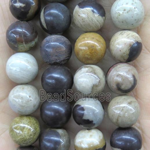 african Zebra Jasper beads, round