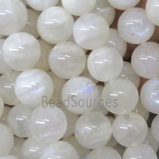 natural rainbow Moonstone beads, round