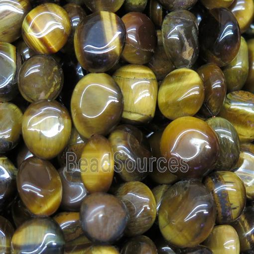 yellow Tiger eye stone bead chips, freeform