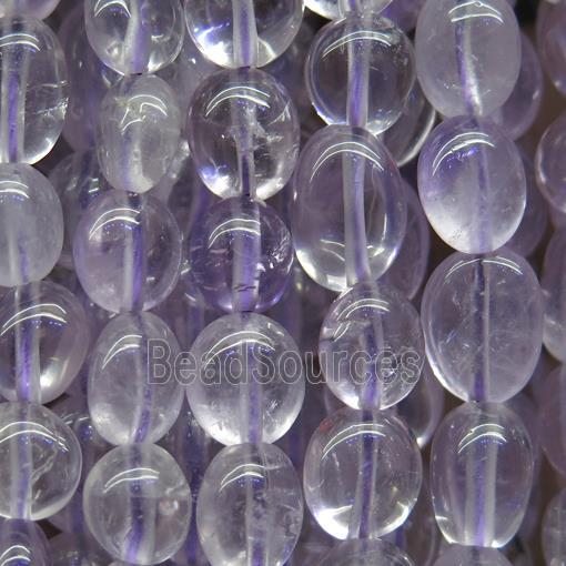 lt.purple Amethyst chip beads, freeform