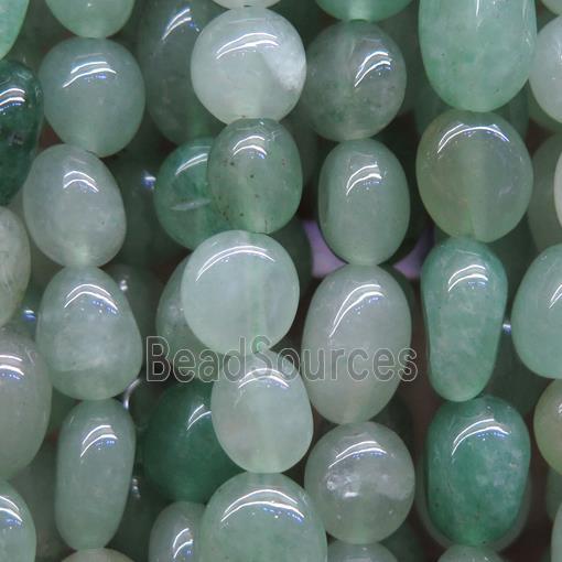 green Aventurine bead chips, freeform