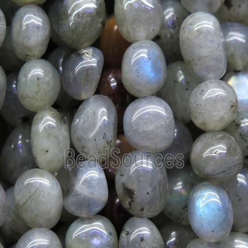 Labradorite chip beads, freeform