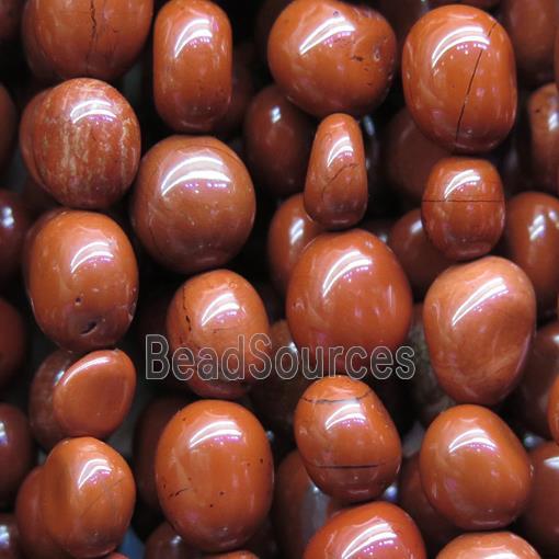 red Jasper bead chips, freeform