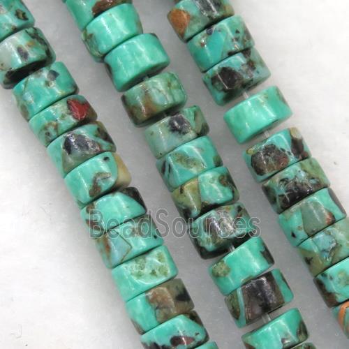 synthetical African Turquoise heishi beads