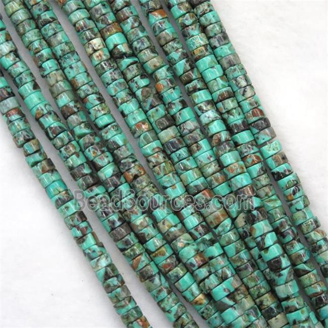 synthetical African Turquoise heishi beads