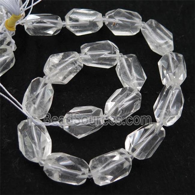 Clear Quartz nugget beads, freeform