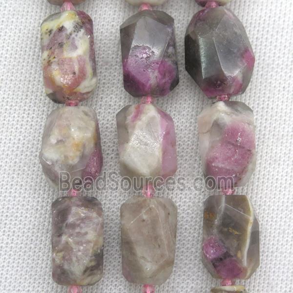 pink Tourmaline nugget beads, freeform