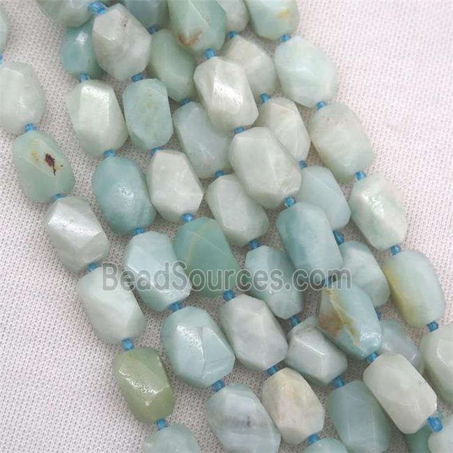 Chinese Amazonite nugget beads, freeform