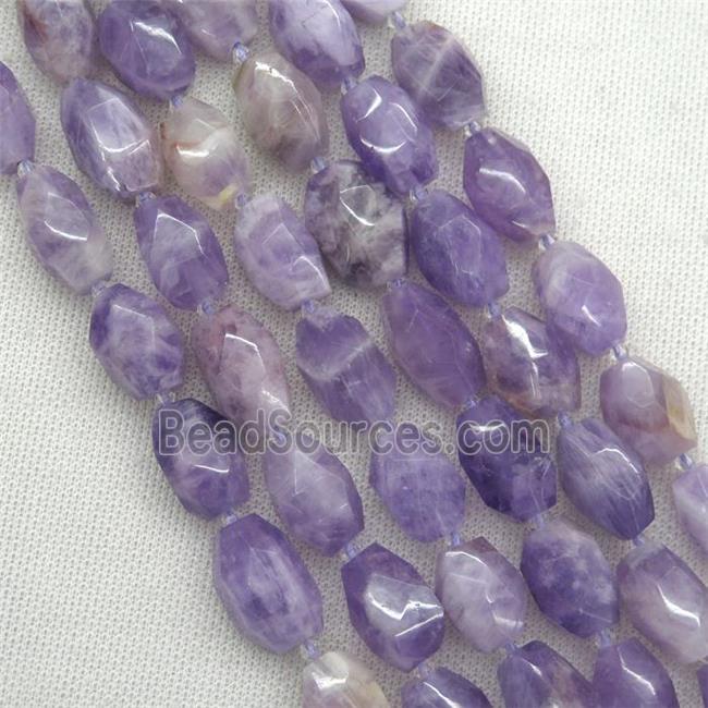 purple Chalcedony nugget beads, freeform