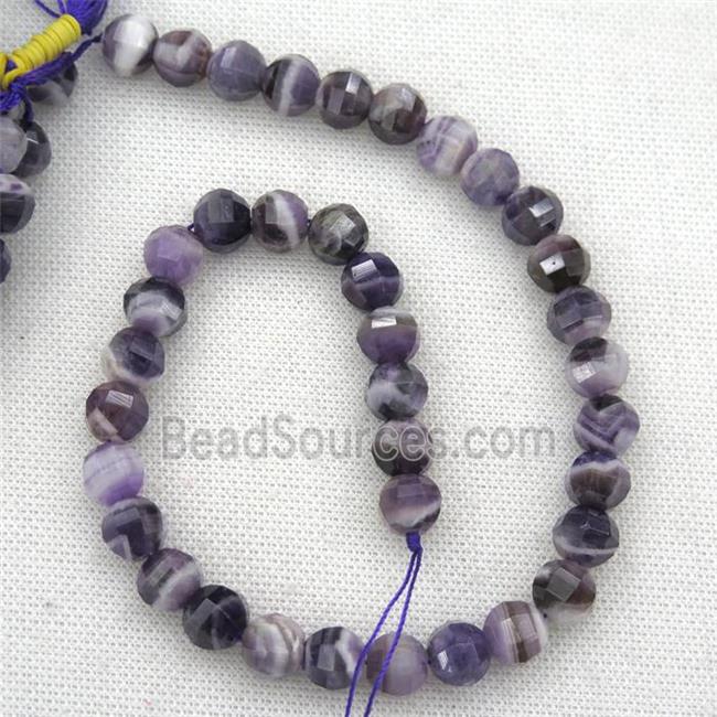 Dogtooth Amethyst beads, purple, lantern