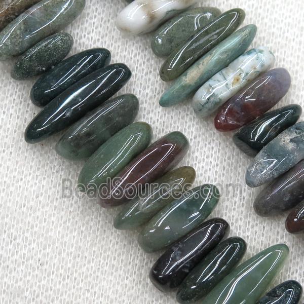 Indian Agate stick chip beads