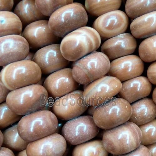 grain woodgrain jasper beads, rondelle