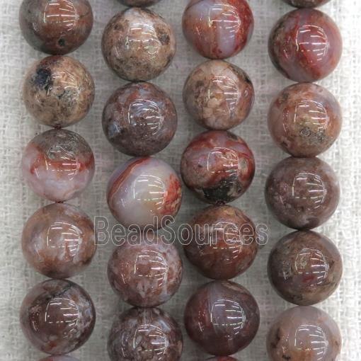 round Blood Agate beads