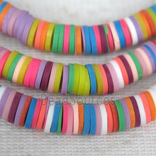 Fimo Polymer Clay Heishi Beads, mix color