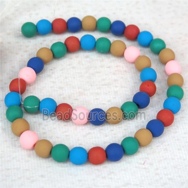 round Fimo Polymer Clay beads, mix color