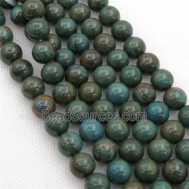 round blue Cuckoo Jasper beads