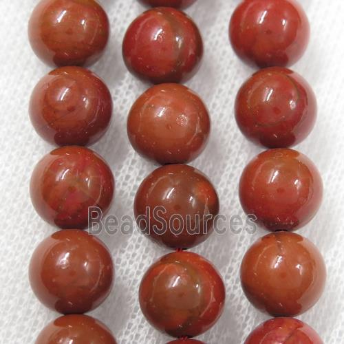 round red Cuckoo Jasper beads