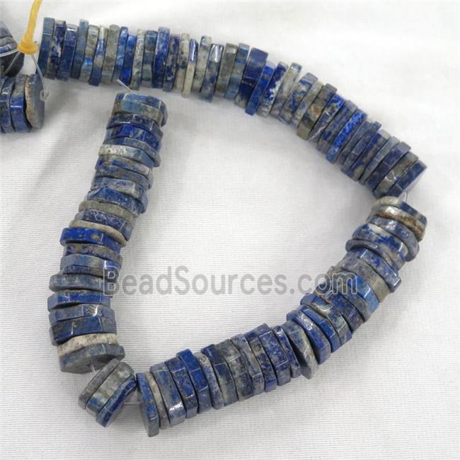 blue lapis lazuli beads, heishi