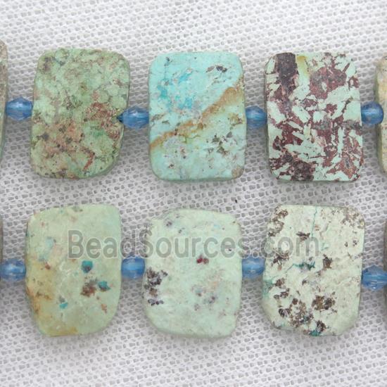 natural Turauoise beads, rectangle