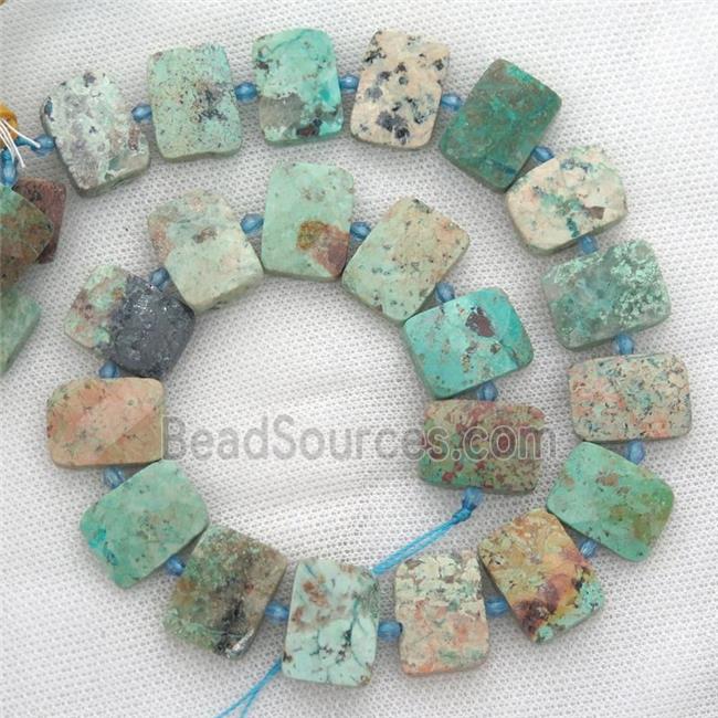 natural Turauoise beads, rectangle