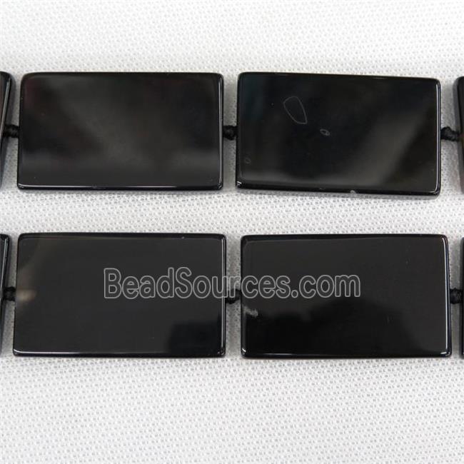 black Agate Beads, rectangle, dye