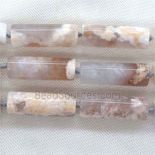 Cherry Agate column beads